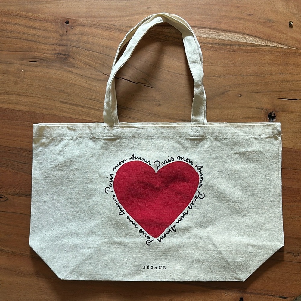 🌟NEW - Limited Edition. Sezane Fabric Tote Bag from Paris location.